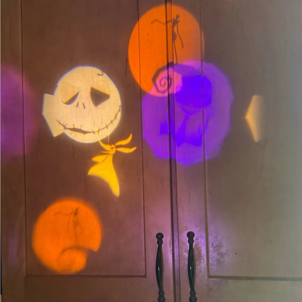 Disney Tim Burton's Nightmare Before Christmas LED Whirl-A-Motion Projector
